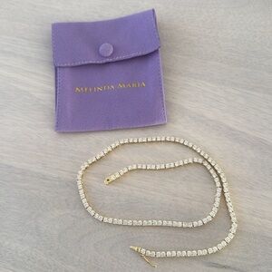 Melinda maria heiress tennis necklace